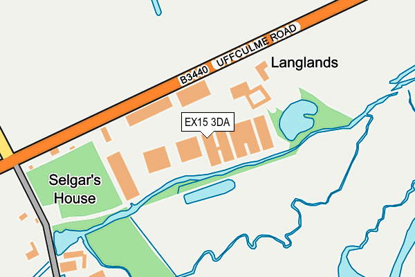 EX15 3DA map - OS OpenMap – Local (Ordnance Survey)