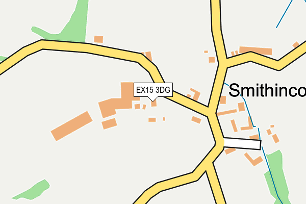 EX15 3DG map - OS OpenMap – Local (Ordnance Survey)