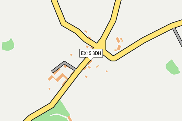 EX15 3DH map - OS OpenMap – Local (Ordnance Survey)