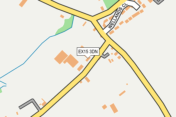 EX15 3DN map - OS OpenMap – Local (Ordnance Survey)