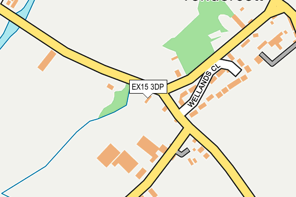 EX15 3DP map - OS OpenMap – Local (Ordnance Survey)