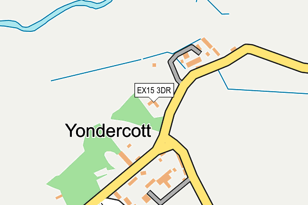 EX15 3DR map - OS OpenMap – Local (Ordnance Survey)