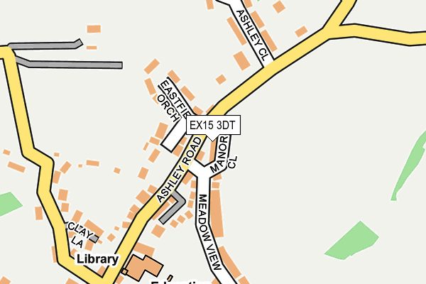 EX15 3DT map - OS OpenMap – Local (Ordnance Survey)