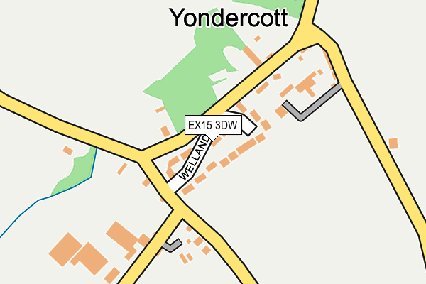 EX15 3DW map - OS OpenMap – Local (Ordnance Survey)