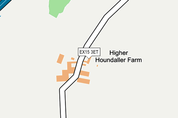 EX15 3ET map - OS OpenMap – Local (Ordnance Survey)
