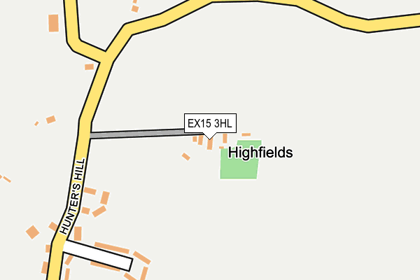 EX15 3HL map - OS OpenMap – Local (Ordnance Survey)