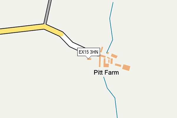 EX15 3HN map - OS OpenMap – Local (Ordnance Survey)