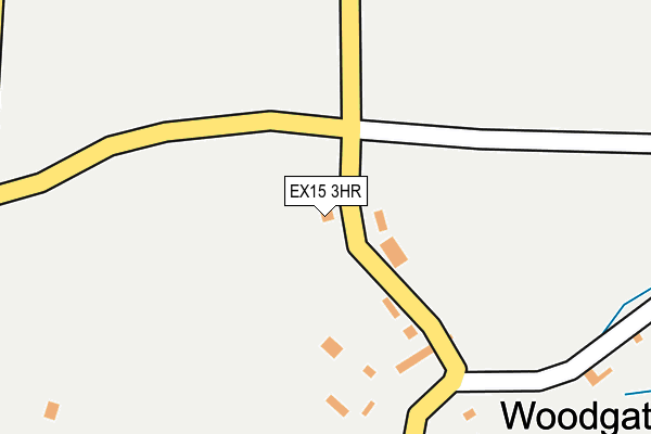 EX15 3HR map - OS OpenMap – Local (Ordnance Survey)