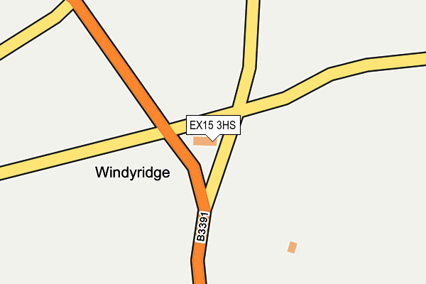 EX15 3HS map - OS OpenMap – Local (Ordnance Survey)