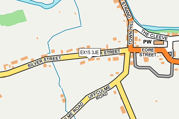 EX15 3JE map - OS OpenMap – Local (Ordnance Survey)