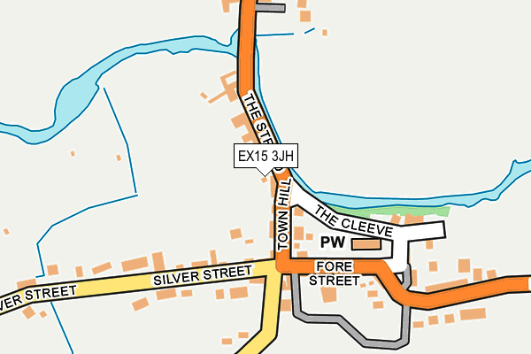 EX15 3JH map - OS OpenMap – Local (Ordnance Survey)