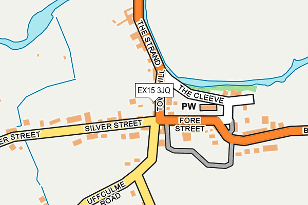 EX15 3JQ map - OS OpenMap – Local (Ordnance Survey)