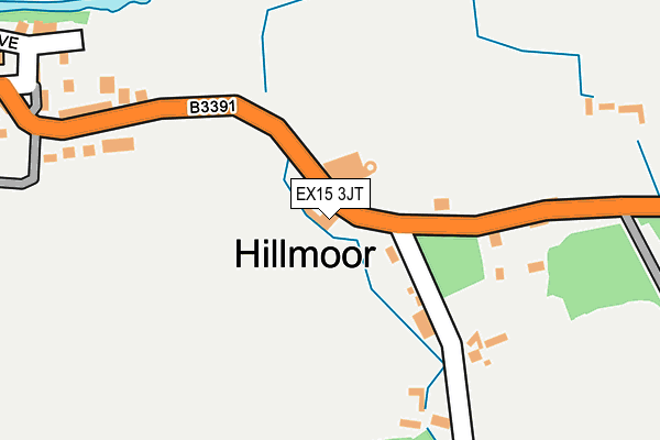 EX15 3JT map - OS OpenMap – Local (Ordnance Survey)