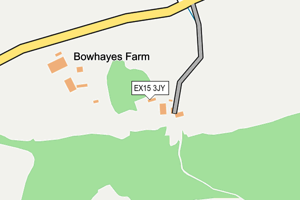 EX15 3JY map - OS OpenMap – Local (Ordnance Survey)