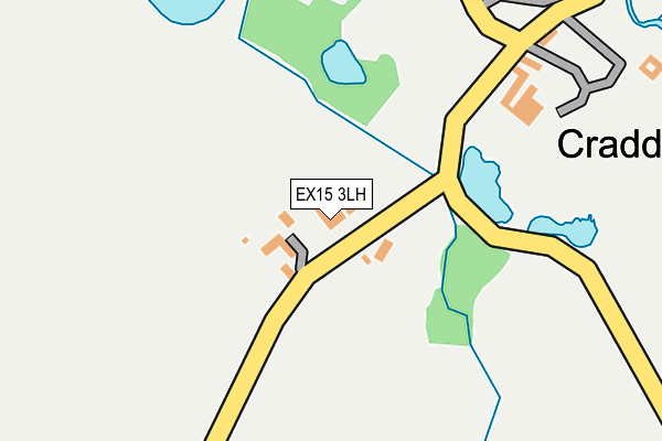 EX15 3LH map - OS OpenMap – Local (Ordnance Survey)