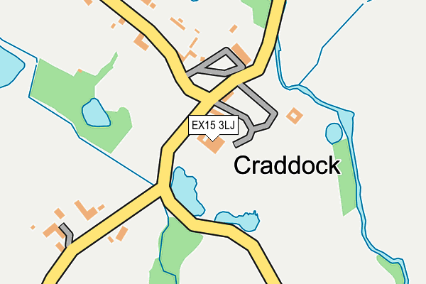 EX15 3LJ map - OS OpenMap – Local (Ordnance Survey)