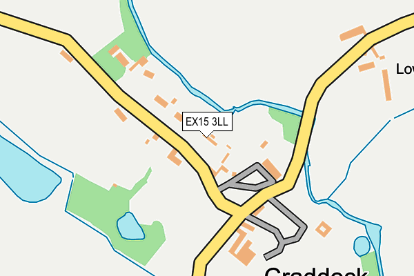 EX15 3LL map - OS OpenMap – Local (Ordnance Survey)