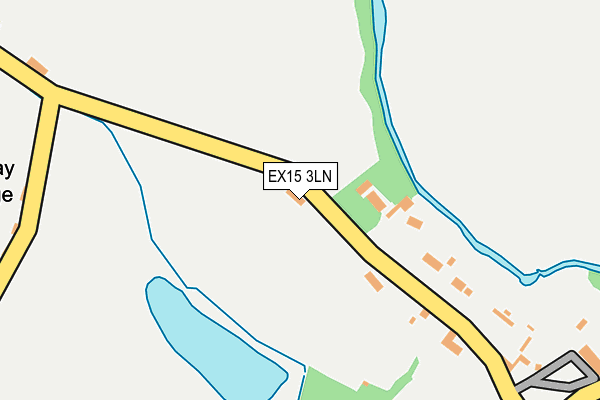 EX15 3LN map - OS OpenMap – Local (Ordnance Survey)