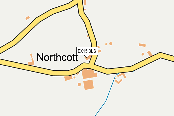 EX15 3LS map - OS OpenMap – Local (Ordnance Survey)