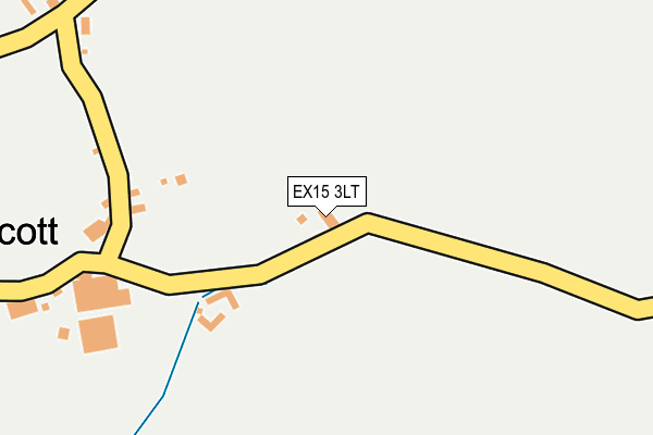 EX15 3LT map - OS OpenMap – Local (Ordnance Survey)