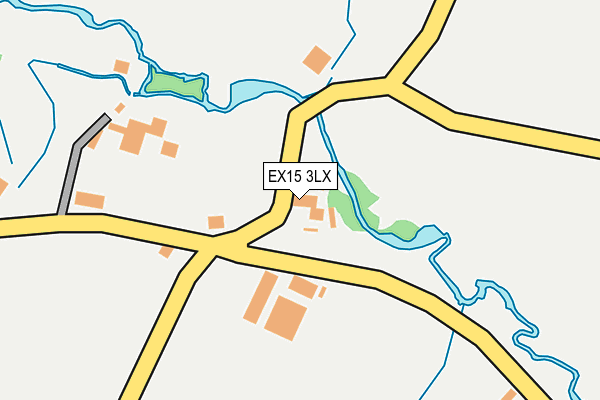 EX15 3LX map - OS OpenMap – Local (Ordnance Survey)