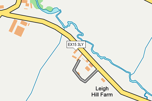 EX15 3LY map - OS OpenMap – Local (Ordnance Survey)