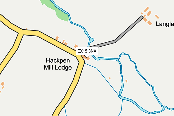 EX15 3NA map - OS OpenMap – Local (Ordnance Survey)