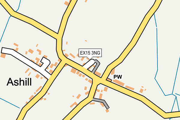 EX15 3NG map - OS OpenMap – Local (Ordnance Survey)