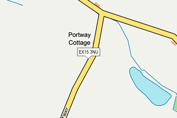 EX15 3NU map - OS OpenMap – Local (Ordnance Survey)