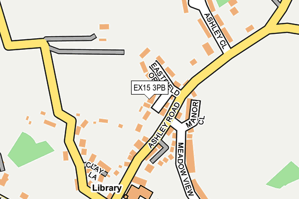 EX15 3PB map - OS OpenMap – Local (Ordnance Survey)
