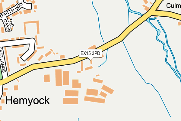 EX15 3PD map - OS OpenMap – Local (Ordnance Survey)