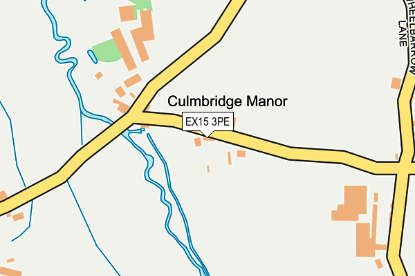 EX15 3PE map - OS OpenMap – Local (Ordnance Survey)