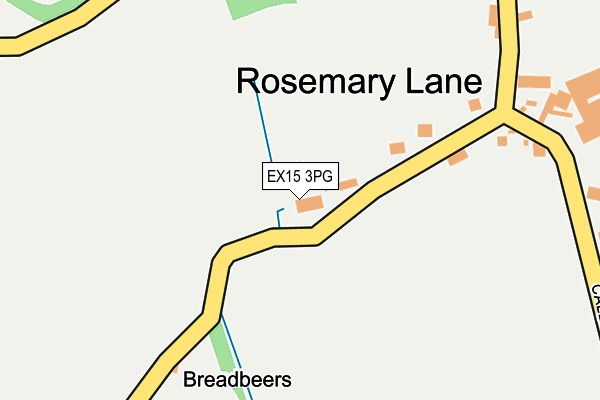 EX15 3PG map - OS OpenMap – Local (Ordnance Survey)