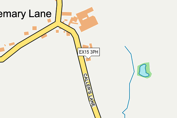 EX15 3PH map - OS OpenMap – Local (Ordnance Survey)