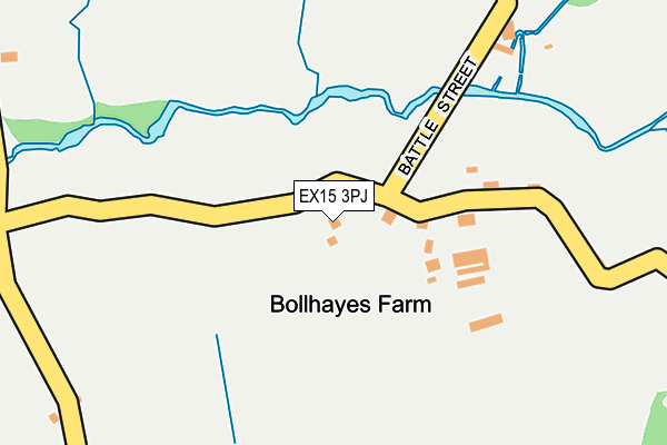 EX15 3PJ map - OS OpenMap – Local (Ordnance Survey)