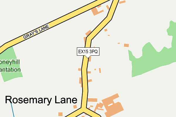 EX15 3PQ map - OS OpenMap – Local (Ordnance Survey)