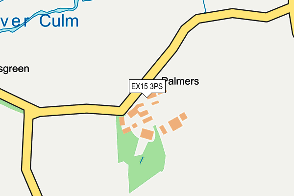 EX15 3PS map - OS OpenMap – Local (Ordnance Survey)