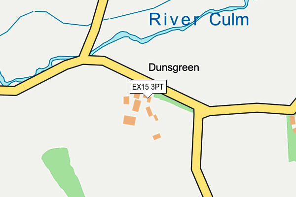 EX15 3PT map - OS OpenMap – Local (Ordnance Survey)