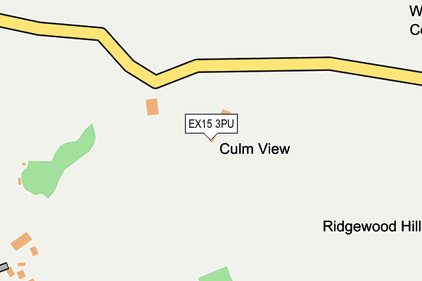 EX15 3PU map - OS OpenMap – Local (Ordnance Survey)