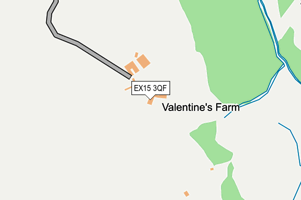 EX15 3QF map - OS OpenMap – Local (Ordnance Survey)