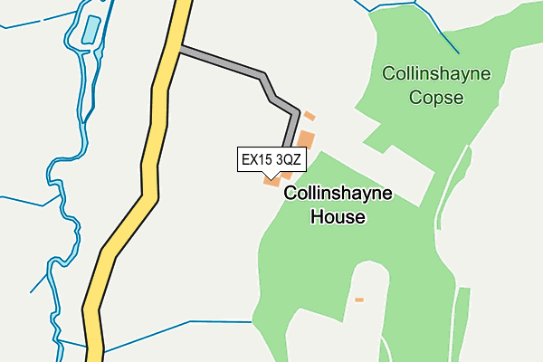 EX15 3QZ map - OS OpenMap – Local (Ordnance Survey)