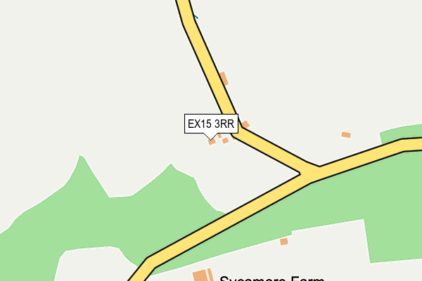EX15 3RR map - OS OpenMap – Local (Ordnance Survey)