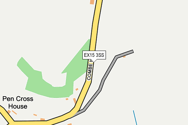 EX15 3SS map - OS OpenMap – Local (Ordnance Survey)