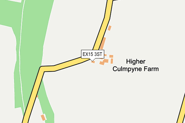 EX15 3ST map - OS OpenMap – Local (Ordnance Survey)