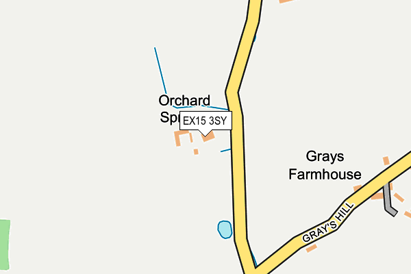 EX15 3SY map - OS OpenMap – Local (Ordnance Survey)