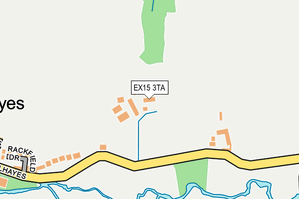 EX15 3TA map - OS OpenMap – Local (Ordnance Survey)
