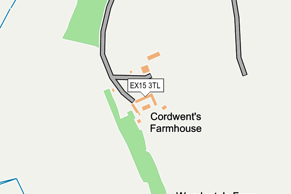 EX15 3TL map - OS OpenMap – Local (Ordnance Survey)