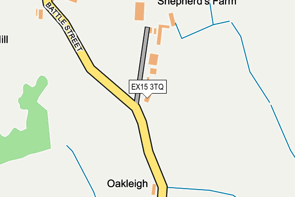 EX15 3TQ map - OS OpenMap – Local (Ordnance Survey)