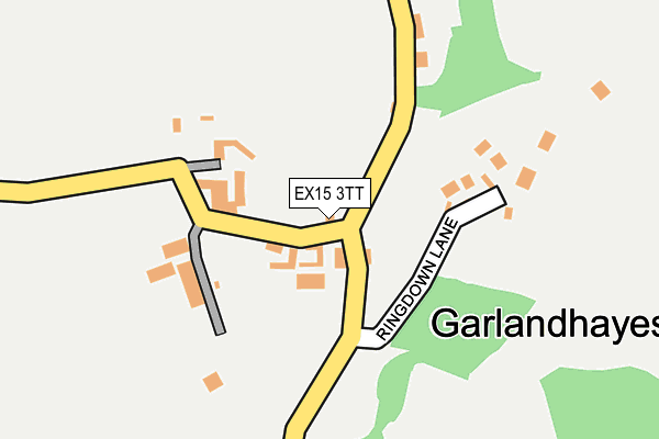 EX15 3TT map - OS OpenMap – Local (Ordnance Survey)