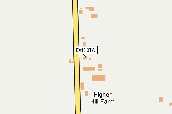 EX15 3TW map - OS OpenMap – Local (Ordnance Survey)